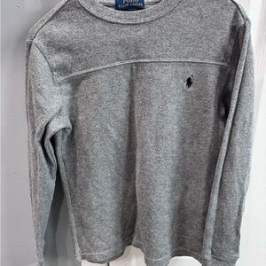 Polo by Ralph Lauren Heather Gray Knit Top